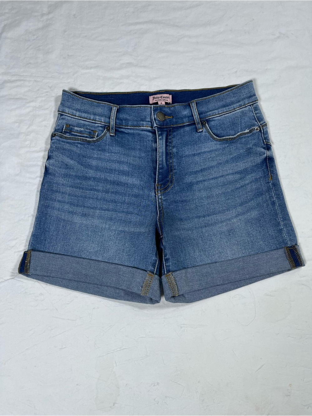 Juicy Couture Jean Shorts Size 8 Blue